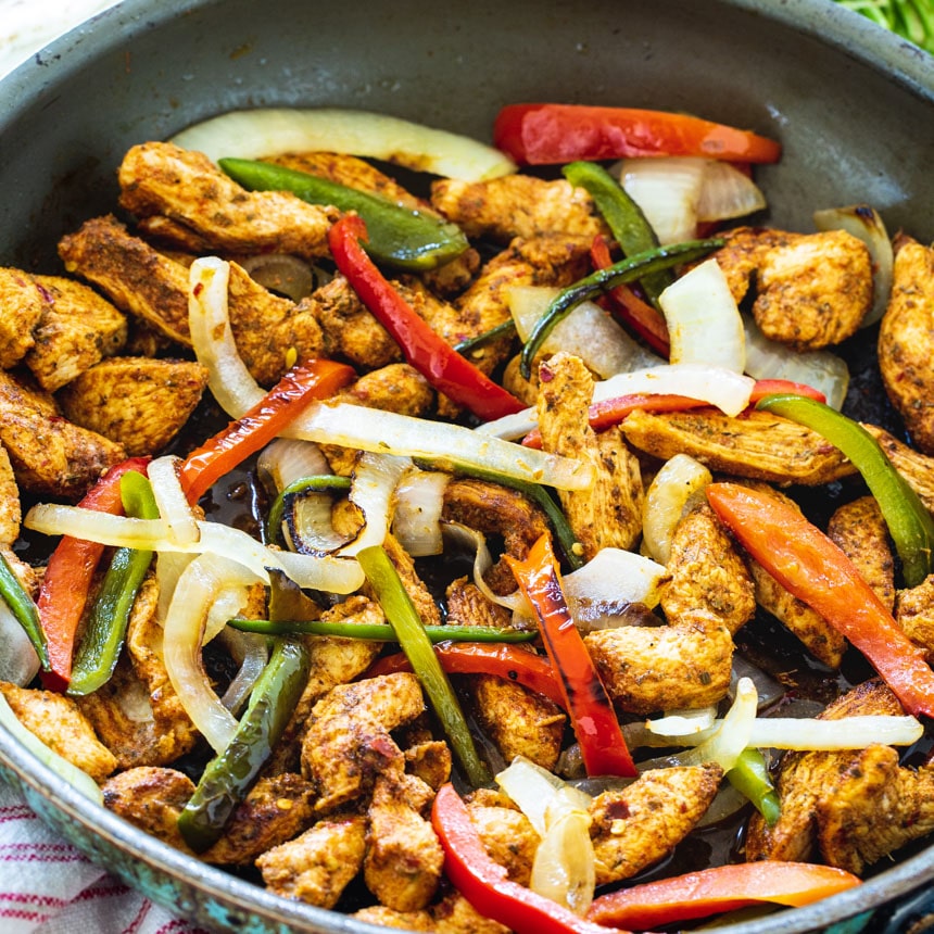 Spicy Chicken Fajitas