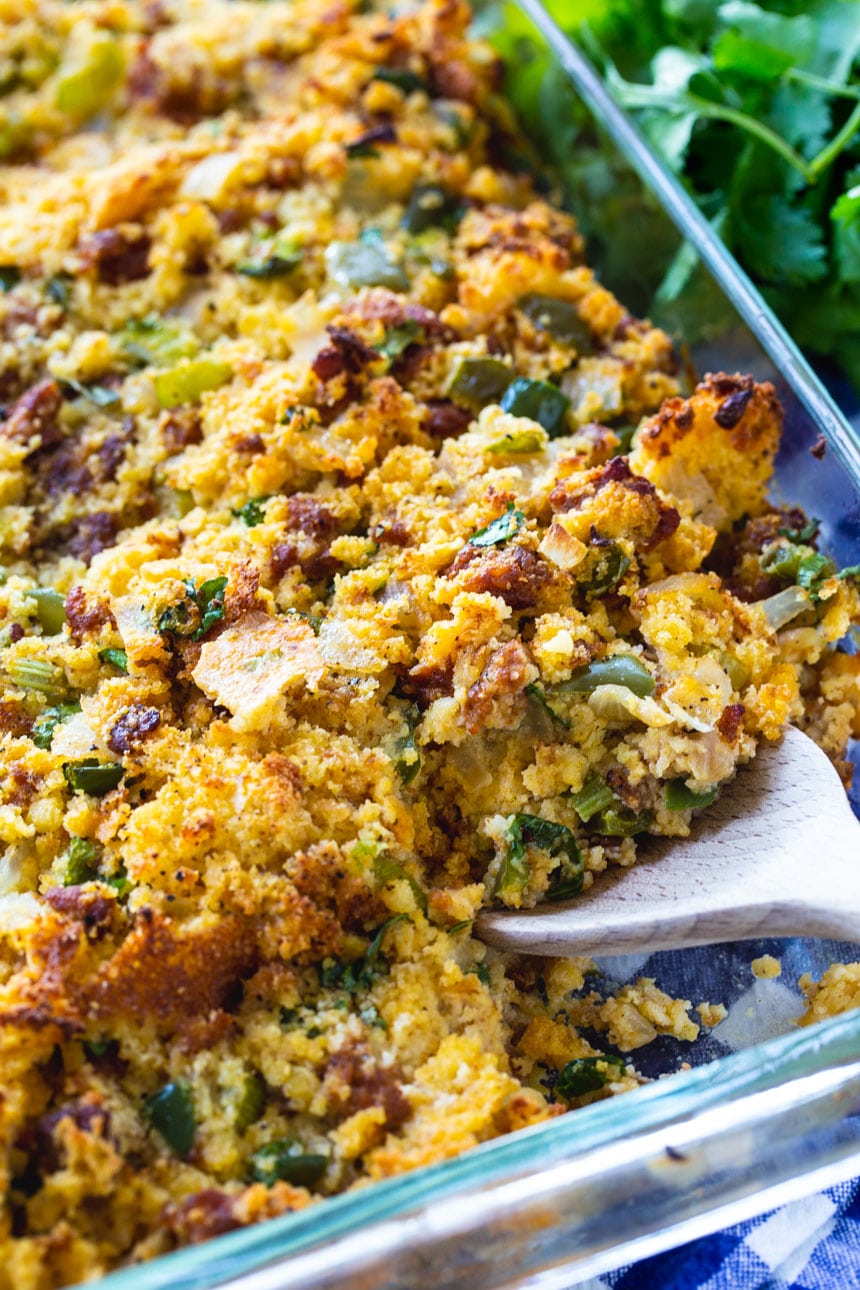 Spicy Corizo Cornbread Dressing