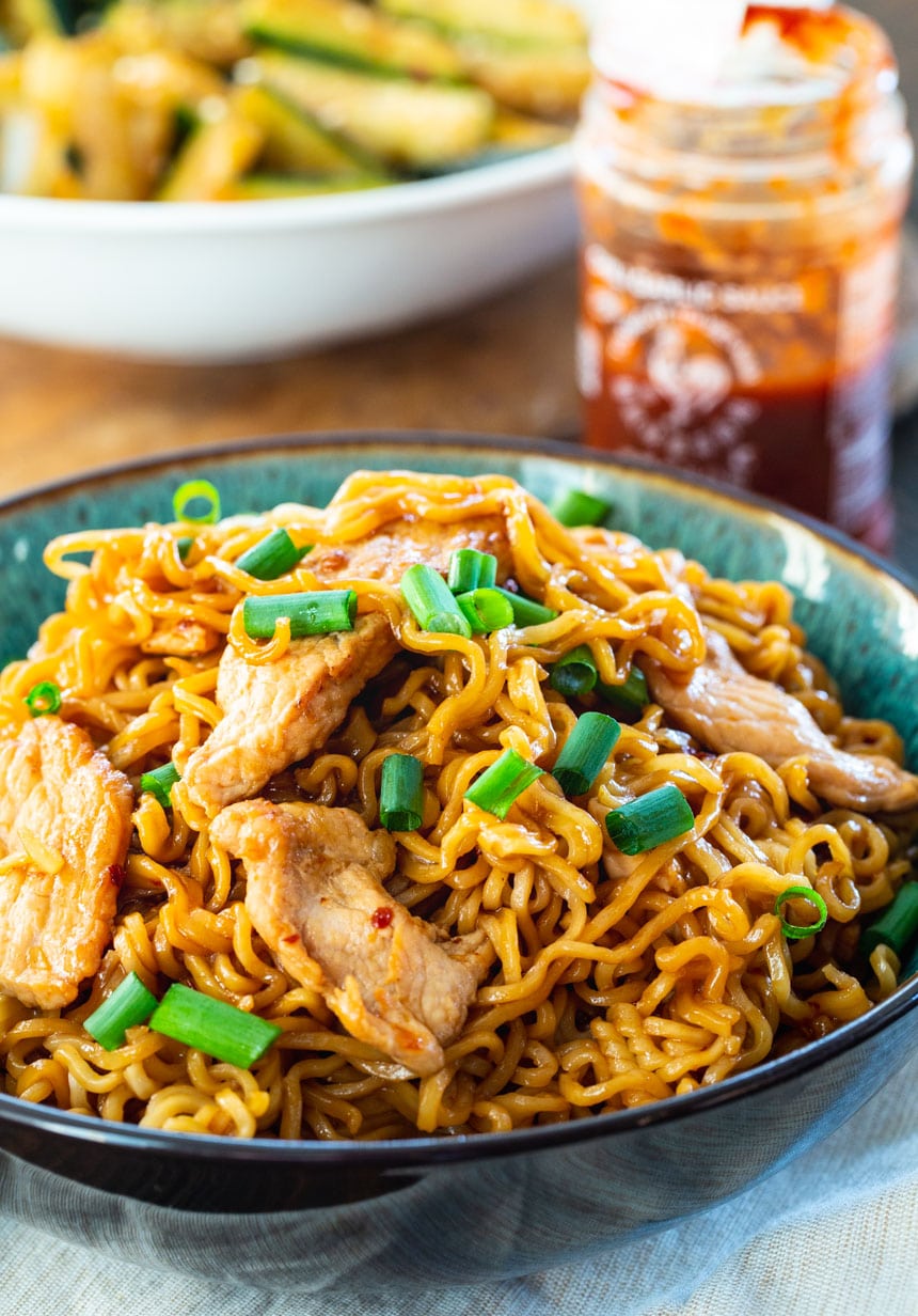 Spicy Pork Ramen Noodles