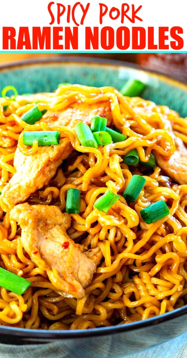 Spicy Pork Ramen Noodles