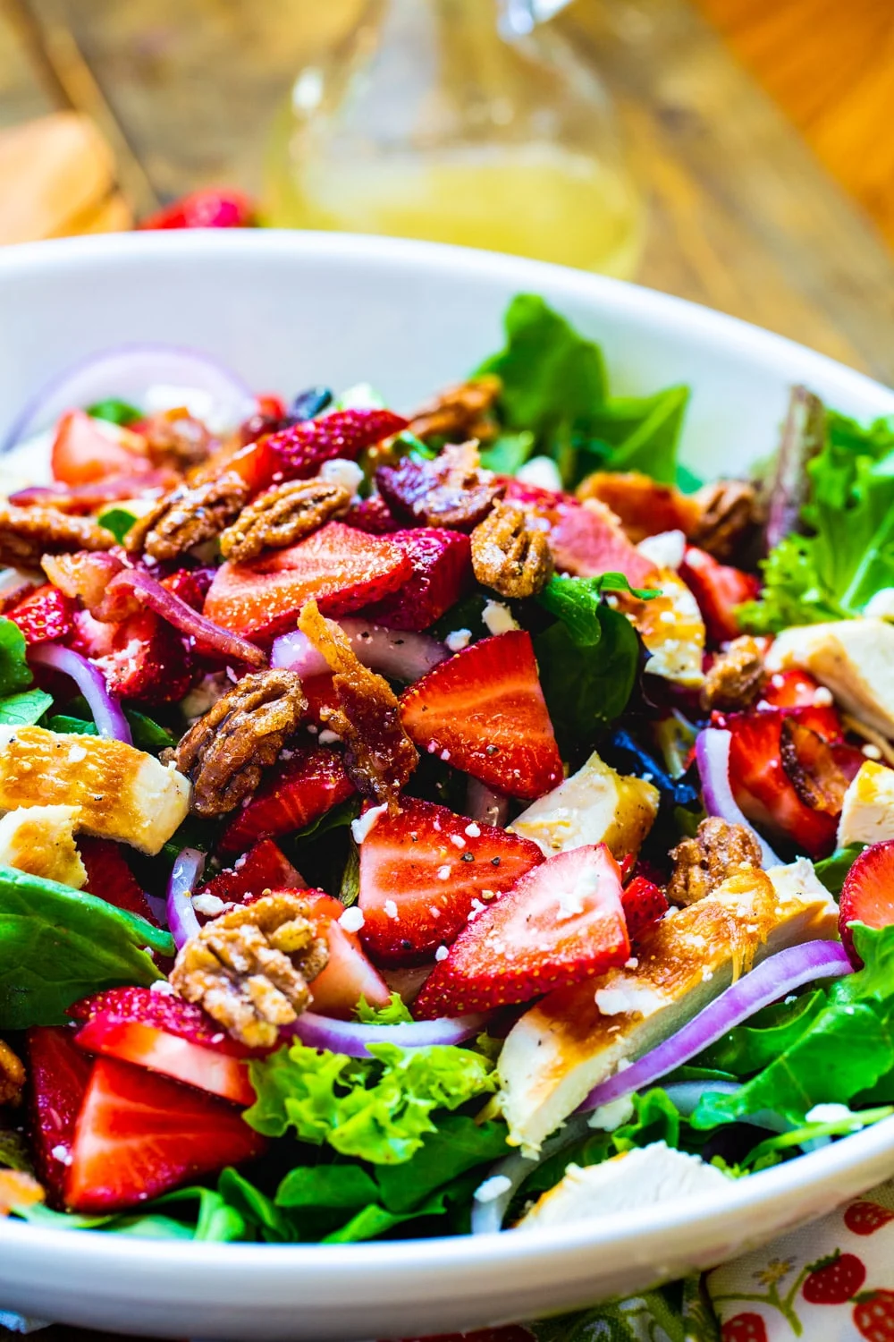 Strawberry Fields Salad in a bowl.