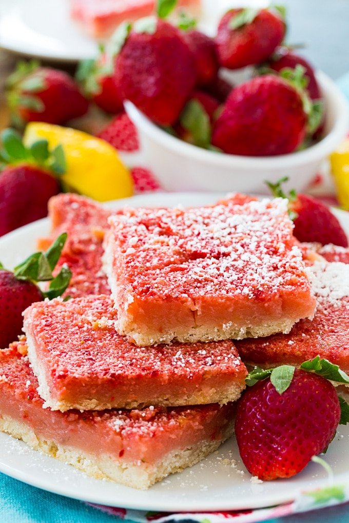 Strawberry Lemonade Bars