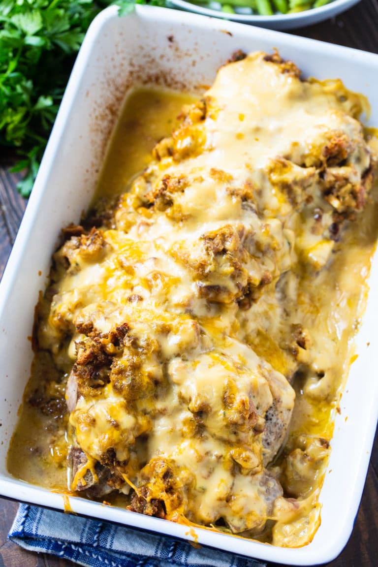 Stuffing Topped Pork Chops