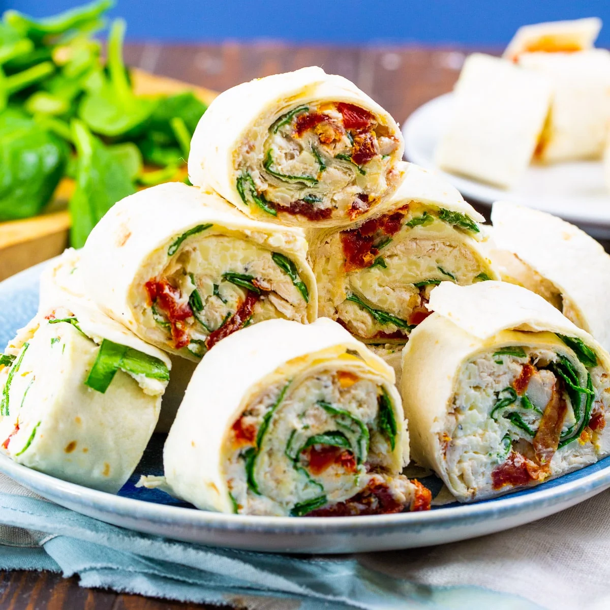 Tuscan Chicken Pinwheels