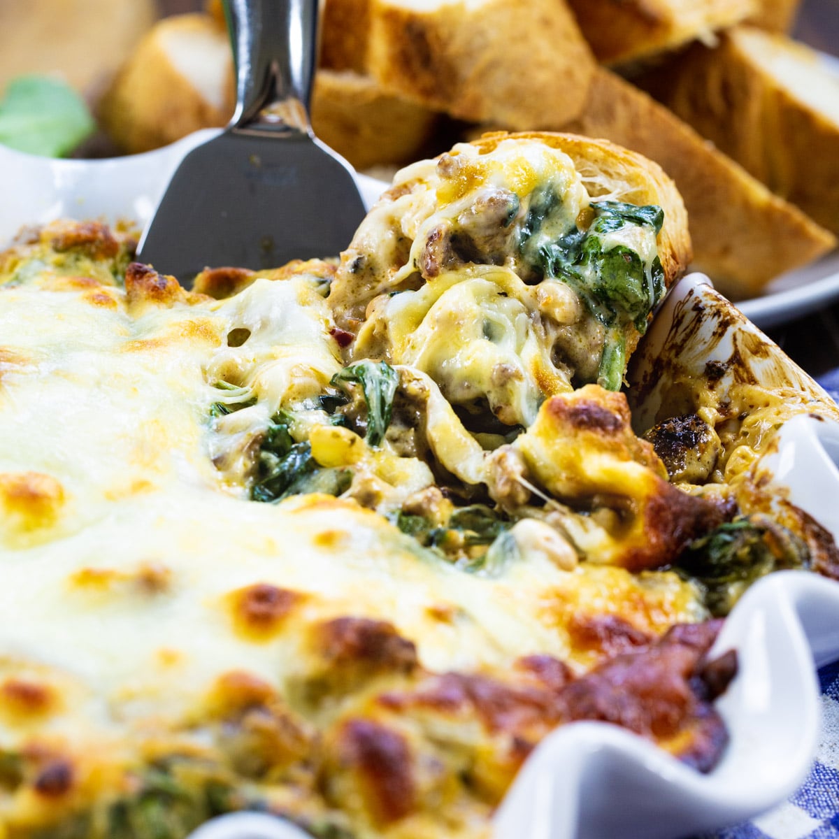 Tuscan Sausage and White Bean Dip