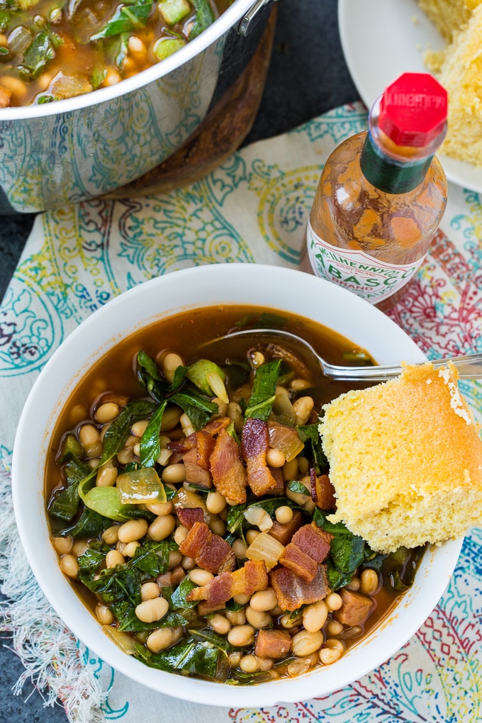 White Bean and Collard Green Soup