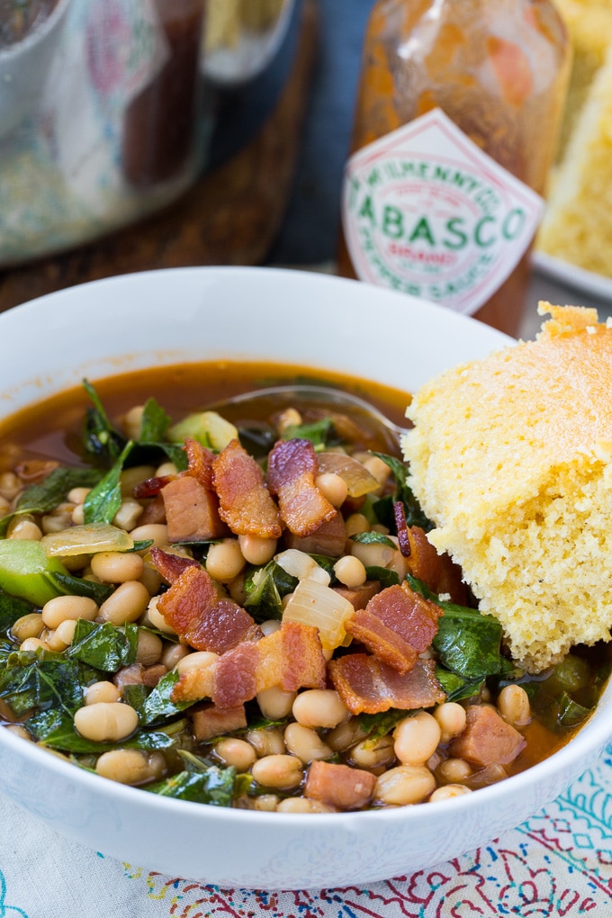 White Bean and Collard Green Soup
