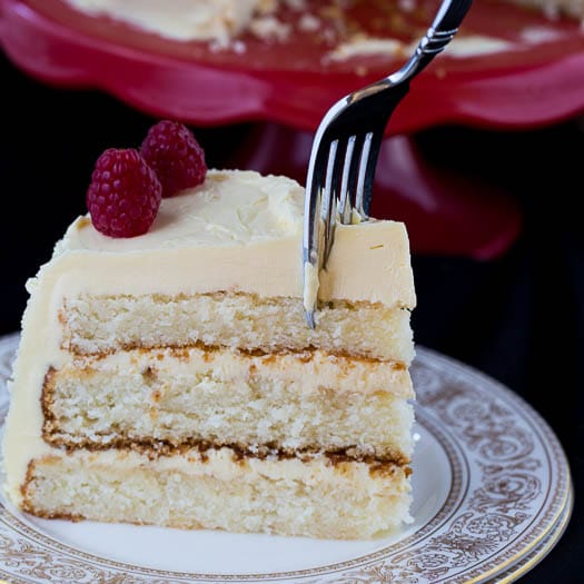 White Cake with Jack Daniels Buttercream