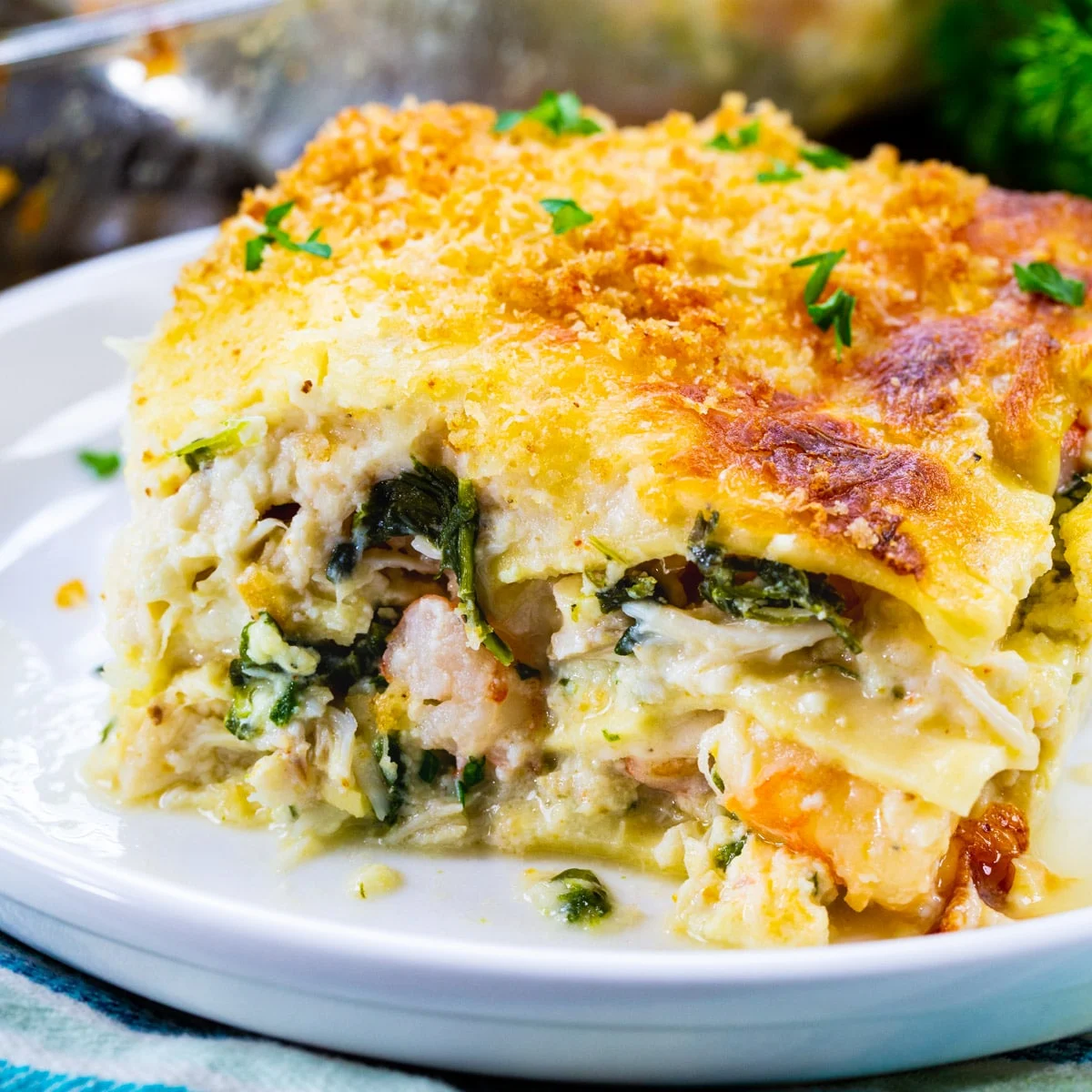 White Seafood Lasagna