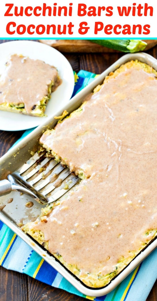 Zucchini Bars with Coconut and Pecans