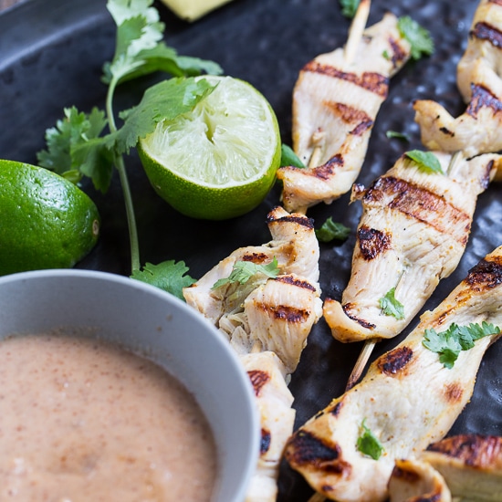Almond Butter Chicken Satay