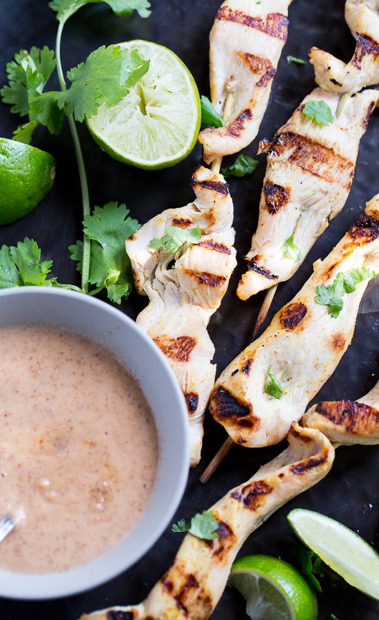 Almond Butter Chicken Satay