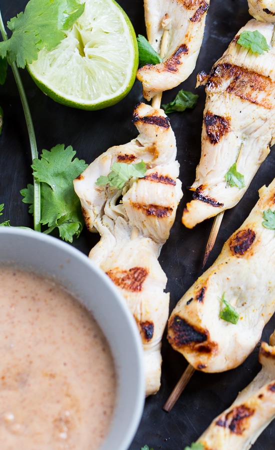 Almond Butter Chicken Satay