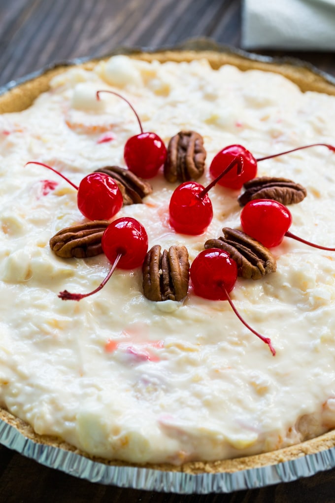 No-Bake Ambrosia Pie