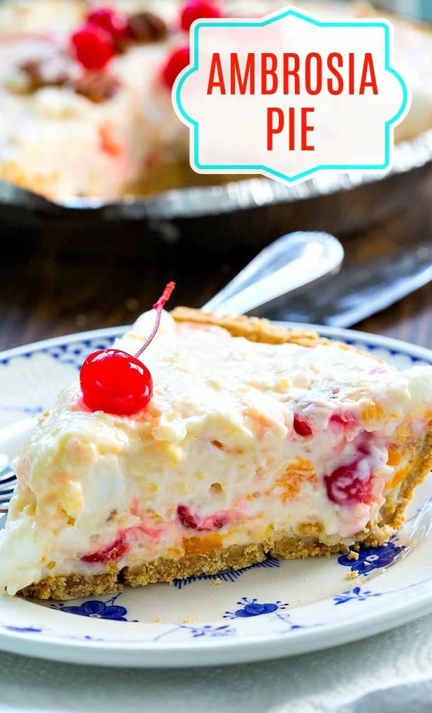No-Bake Ambrosia Pie