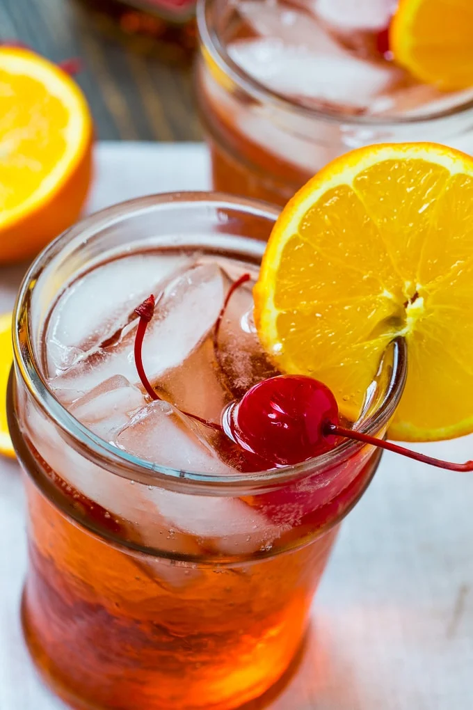 Bourbon Amaretto Cocktail- only 4 ingredients!