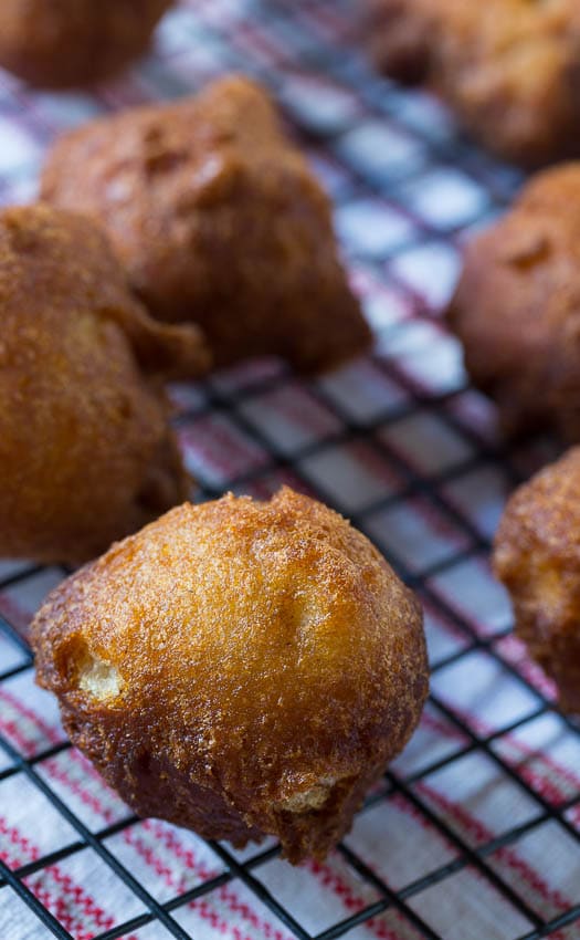 Apple Fritters with Dulce de Leche