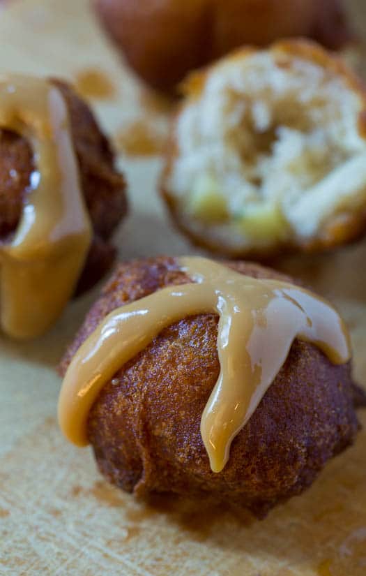 Apple Fritters with Dulce de Leche