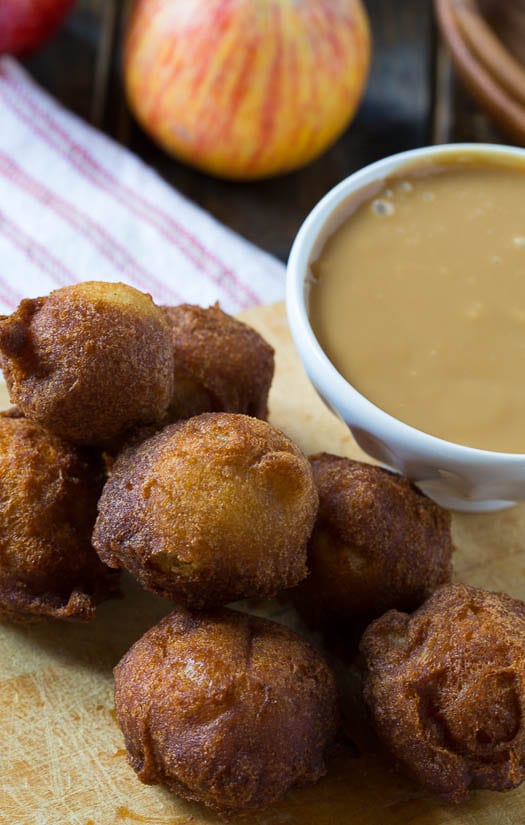Apple Fritters with Dulce de Leche