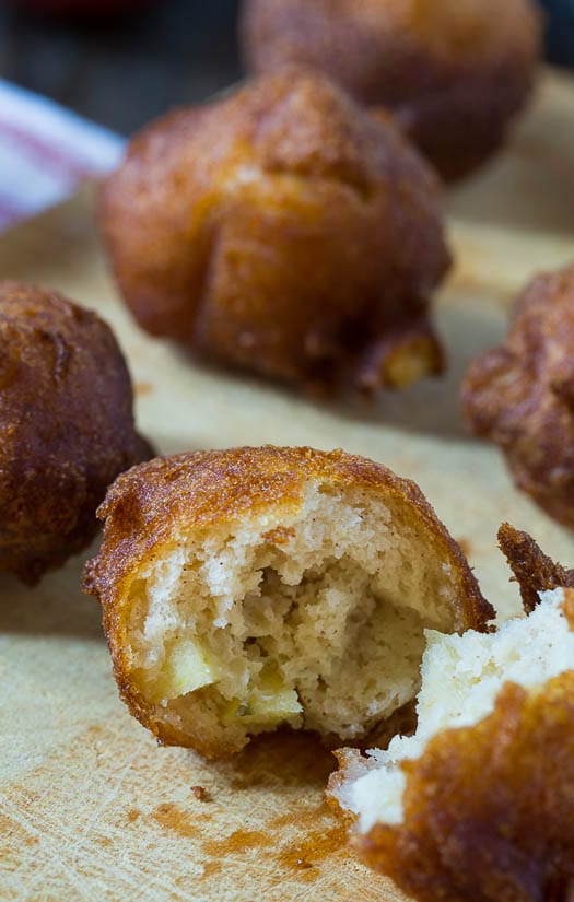 Apple Fritters with Dulce de Leche