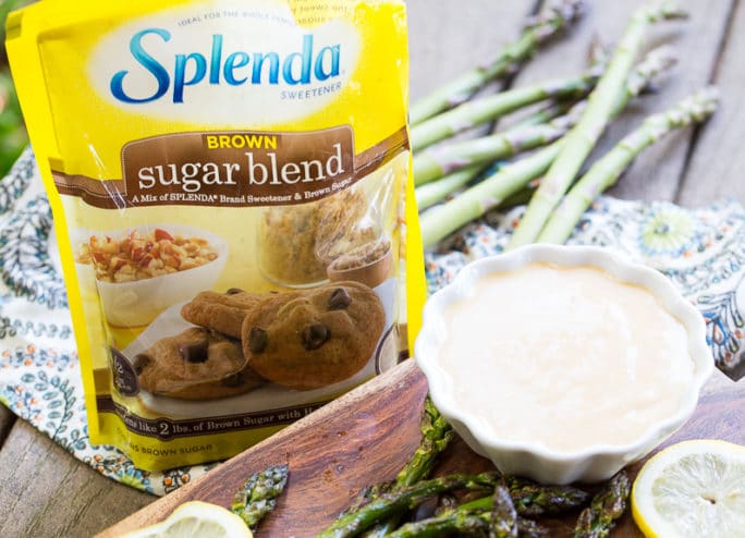 Grilled Asparagus with Wasabi-soy Dipping Sauce #SplendaSweeties #SweetSwaps