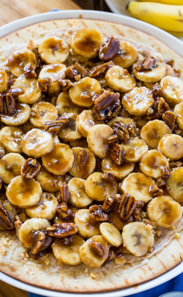Bananas Foster Dessert Pizza