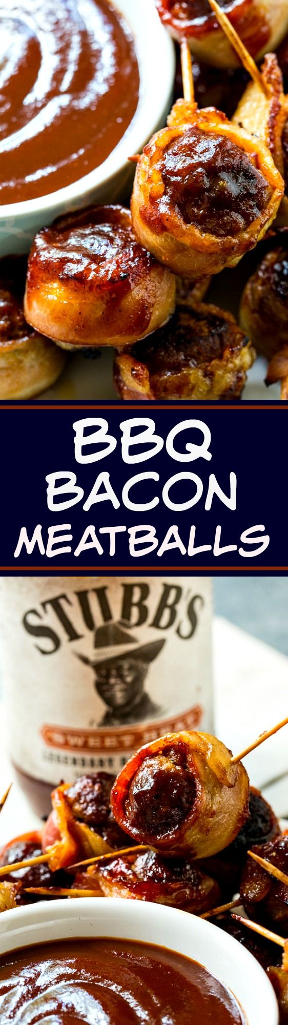 BBQ Bacon Meatballs- only 3 ingredients needed for this amazing appetizer!