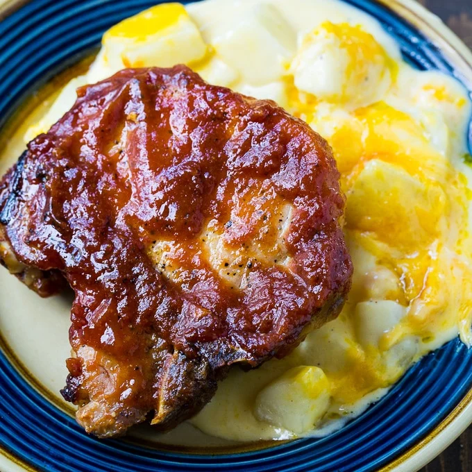 Oven Barbecued Pork Chops