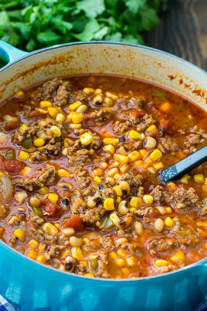 Black-Eyed Pea and Sausage Chili
