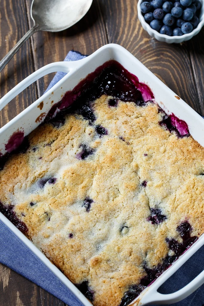 Blueberry Cobbler made from scratch