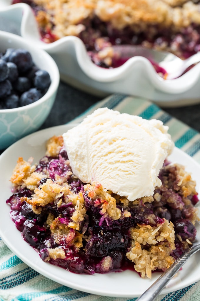 Blueberry Coconut Crisp recipe