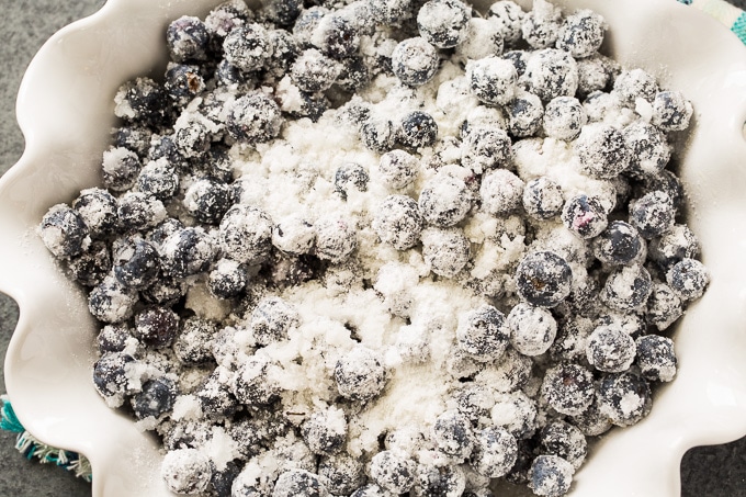 Blueberry Coconut Crisp makes an easy summer dessert