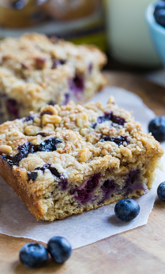 Lightened-Up Blueberry Coffee Cake #SweetSwaps #SplendaSweeties #ad