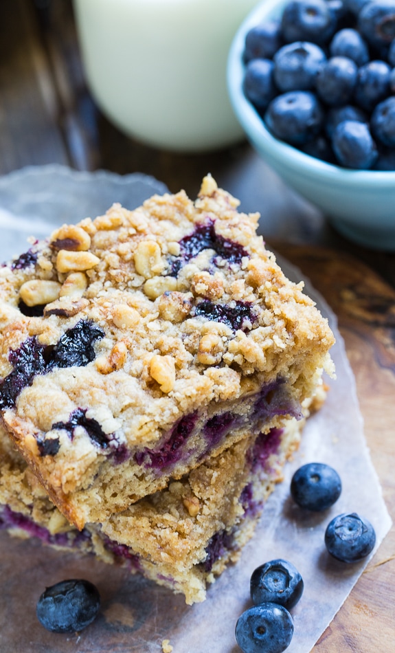 Lightened-Up Blueberry Coffee Cake #SweetSwaps #SplendaSweeties #ad