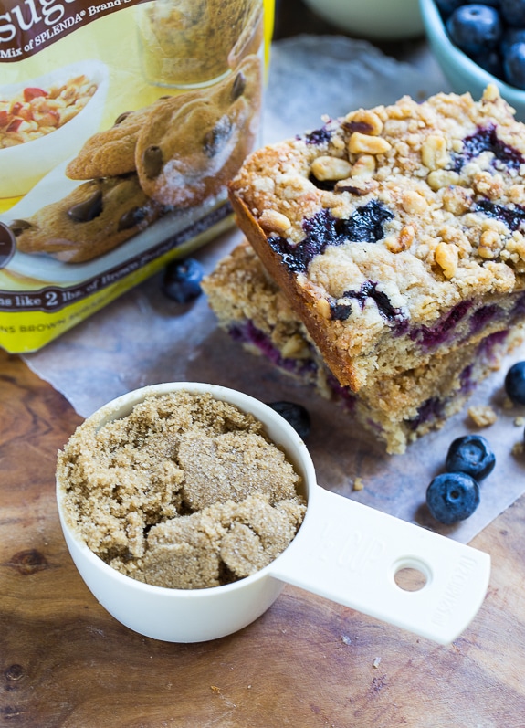 Lightened-Up Blueberry Coffee Cake #SweetSwaps #SplendaSweeties #ad