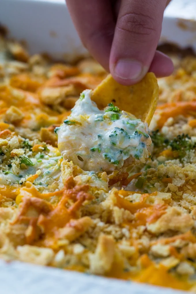Warm Broccoli Cheese Dip