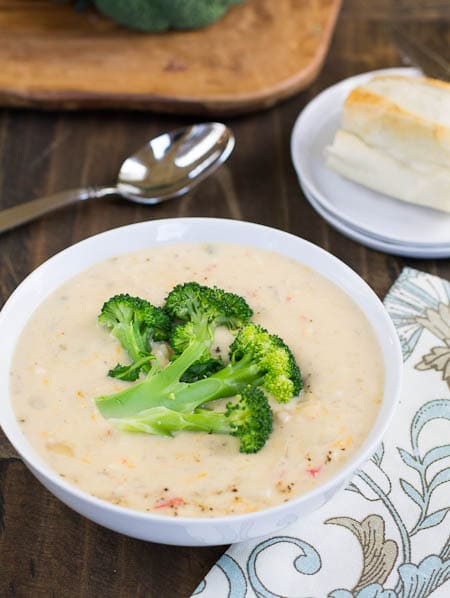 Queso-Broccoli Potato Chowder
