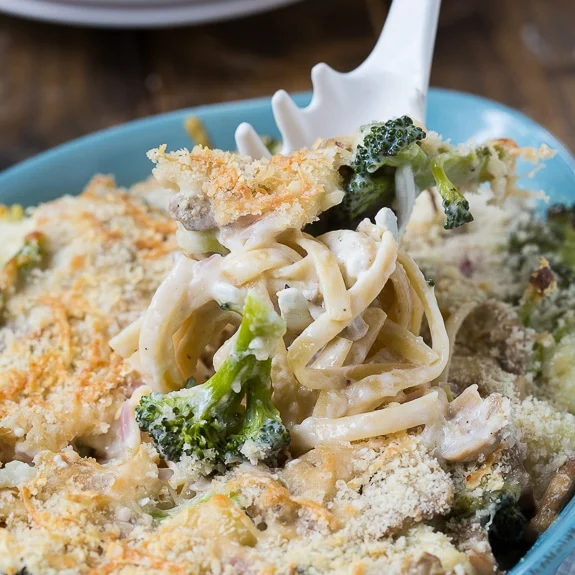 Broccoli and Cauliflower Tetrazzini (vegetarian)