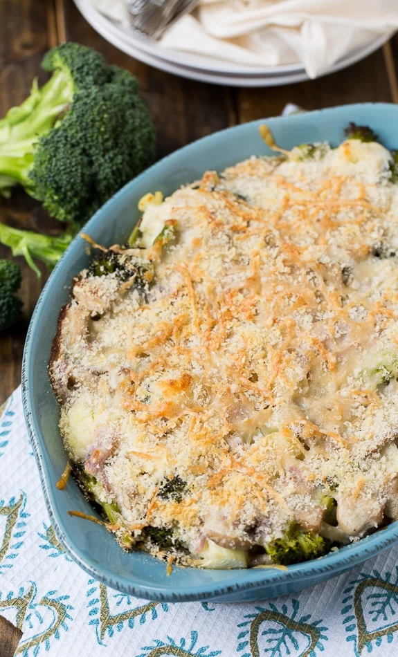 Broccoli and Cauliflower Tetrazzini (vegetarian)