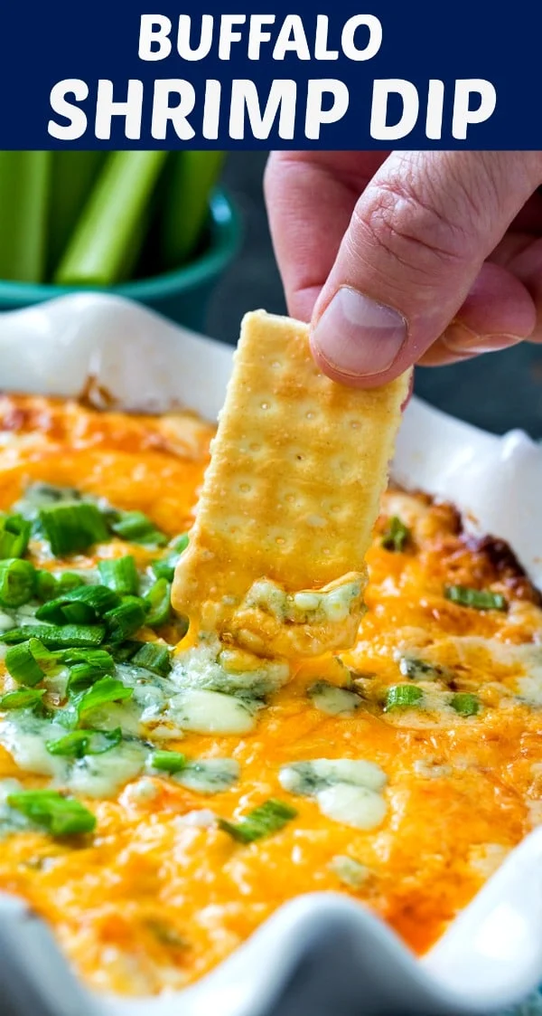 Buffalo Shrimp Dip #appetizers #shrimp #spicy