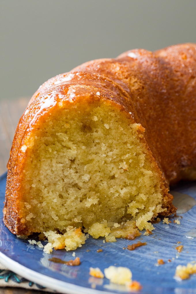 Kentucky Butter Cake with a sweet buttery glaze