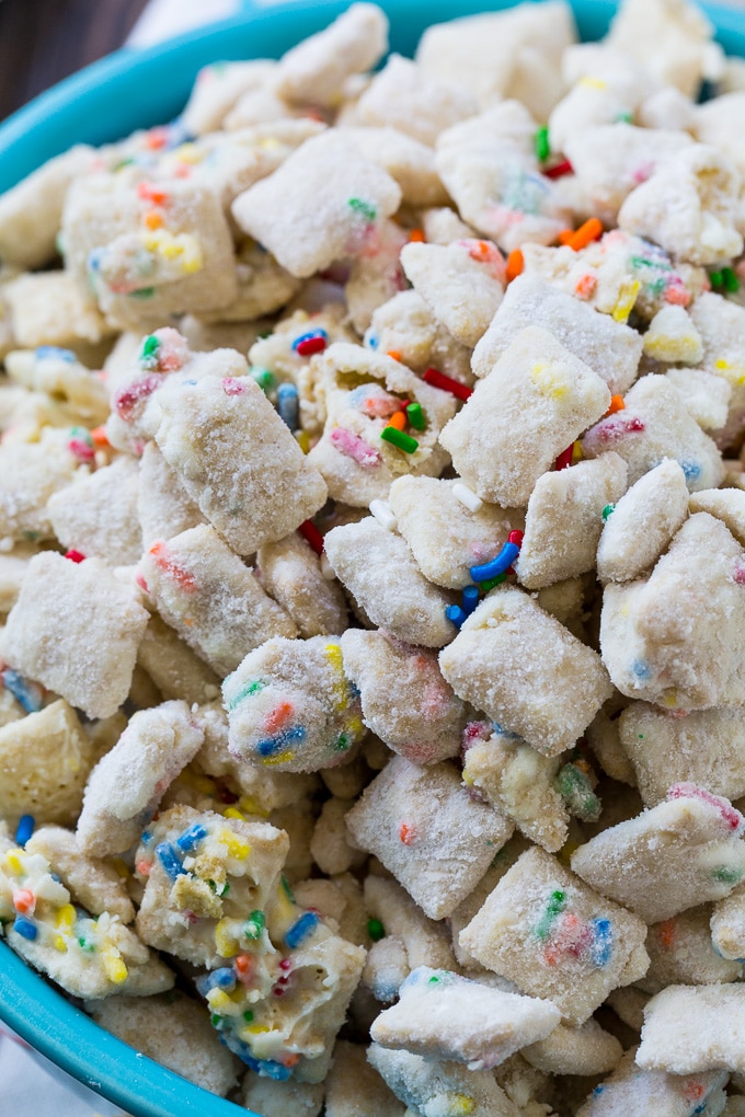 Cake Batter Muddy Buddies
