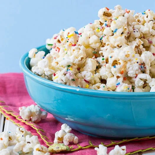 Cake Batter Popcorn Recipe