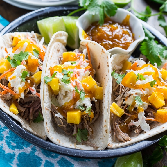 Caribbean Pork Tacos