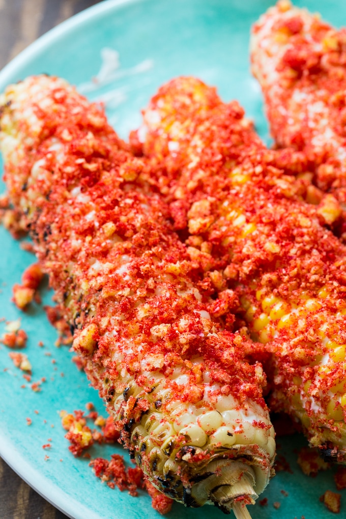 Flamin Hot Cheetos Corn on the Cob