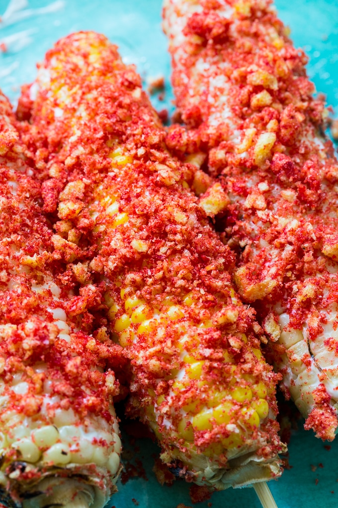 Flamin Hot Cheetos Corn on the Cob