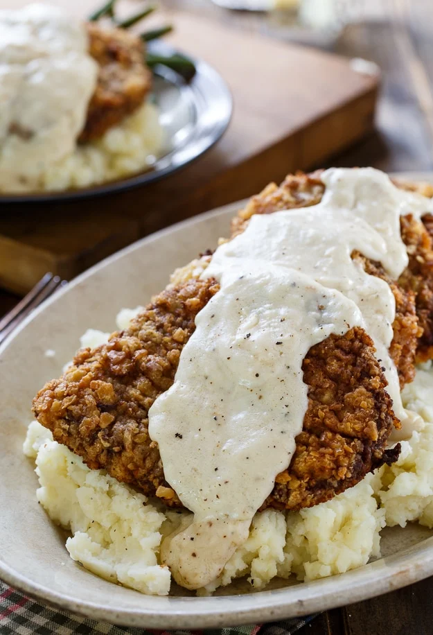 Chicken Fried Steak with White Gravy