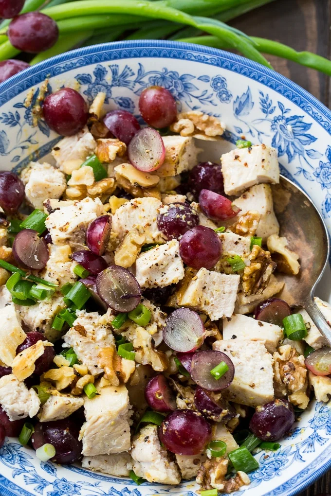 Chicken with Grapes and Mustard Vinaigrette
