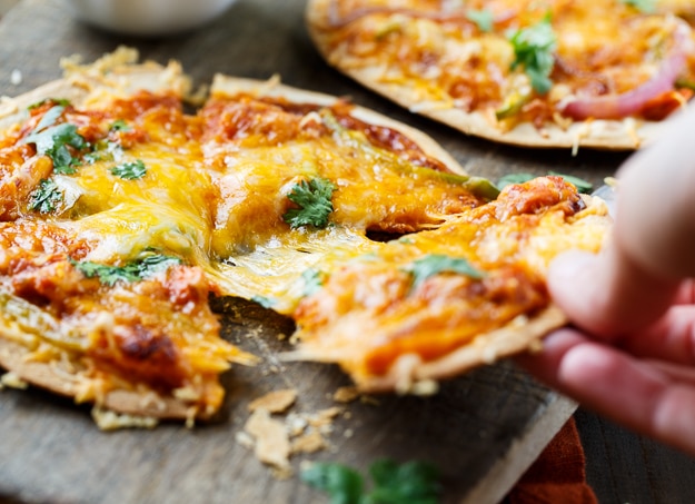 BBQ Salmon Tortilla Pizzas and a Giveaway