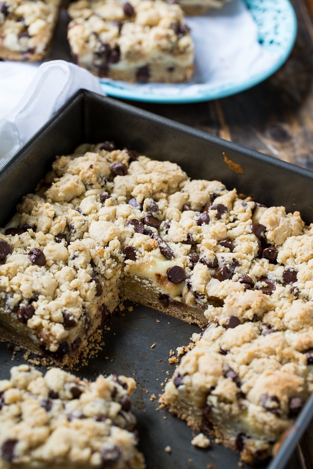 Chocolate Chip Cheesecake Bars